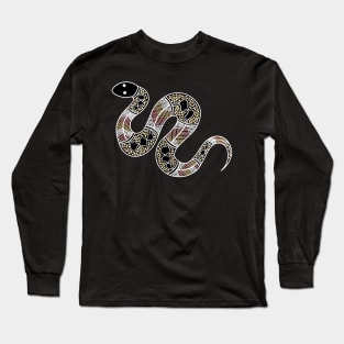 Aboriginal Art - Snake Long Sleeve T-Shirt